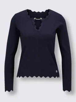 Pull à manches longues mélange de soie et viscose de qualité