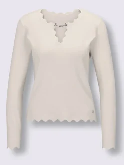 Pull à manches longues mélange de soie et viscose de qualité