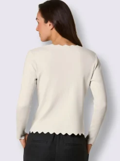 Pull à manches longues mélange de soie et viscose de qualité