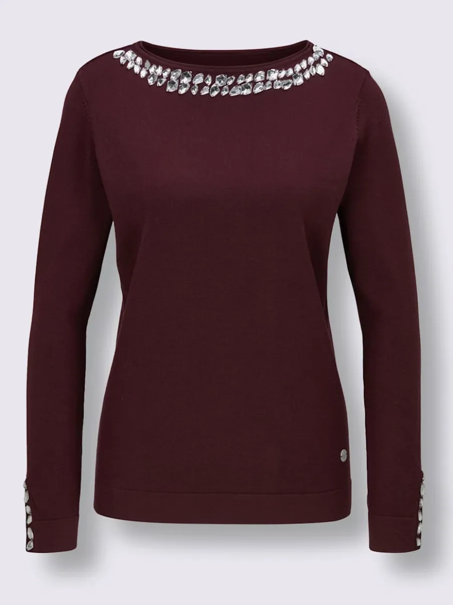 Pull à manches longues mélange de lyocell et de viscose de qualité