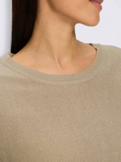 Pull à manches 3/4 superbe fil brillant