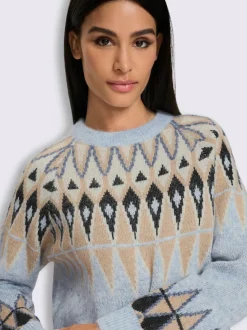 Pull norvégien joli motif norvégien