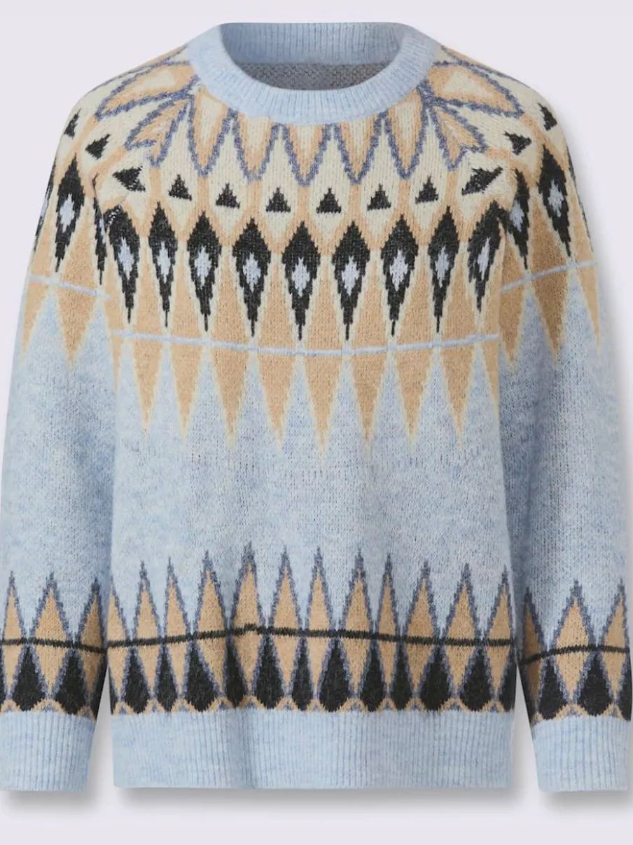 Pull norvégien joli motif norvégien
