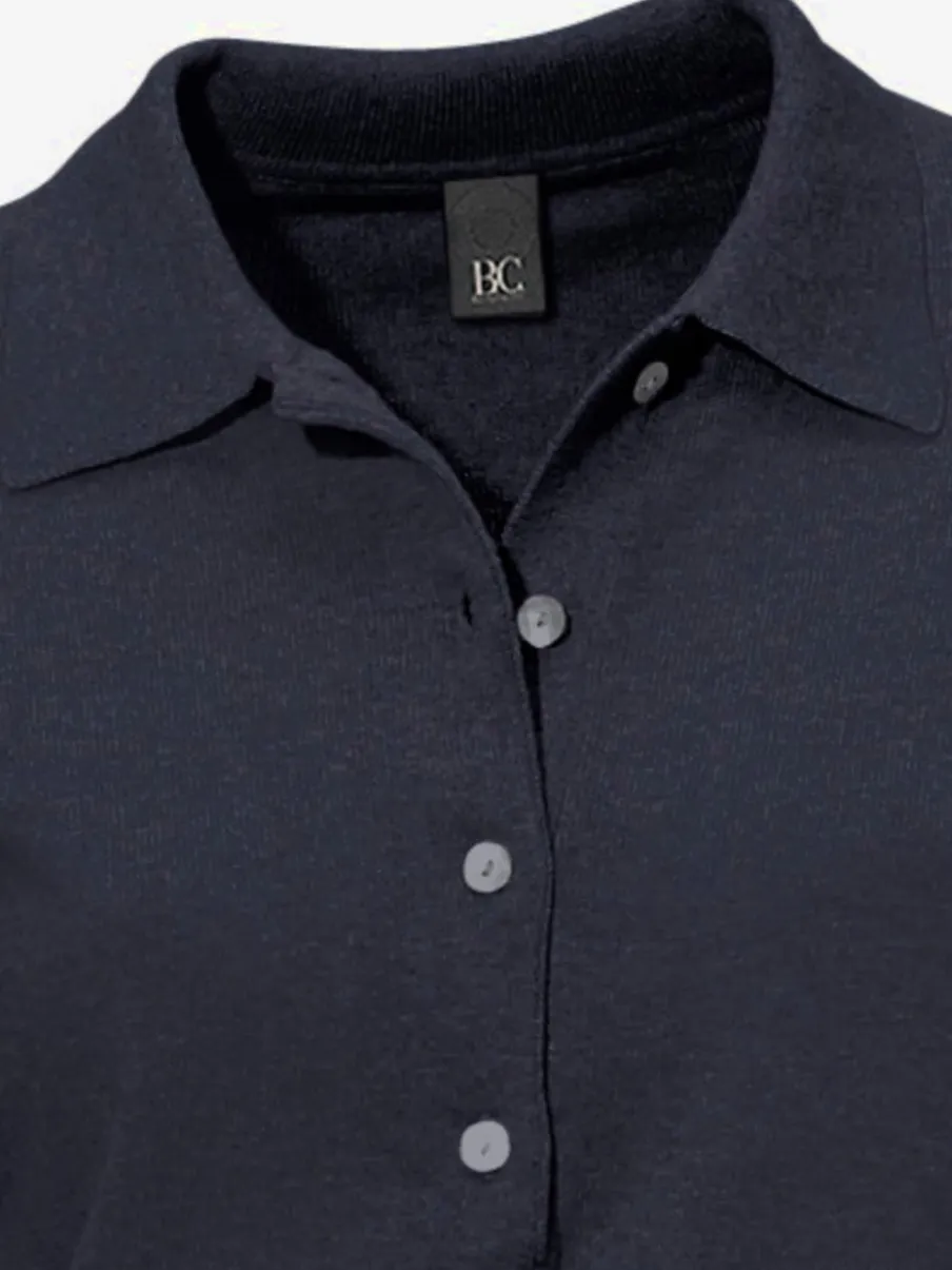 Pull polo avec col classique et demi-patte de boutonnage