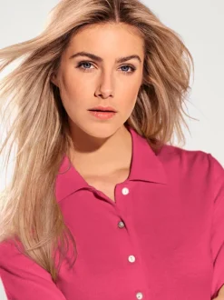 Pull polo avec col classique et demi-patte de boutonnage