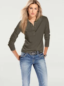 Pull polo avec col classique et demi-patte de boutonnage