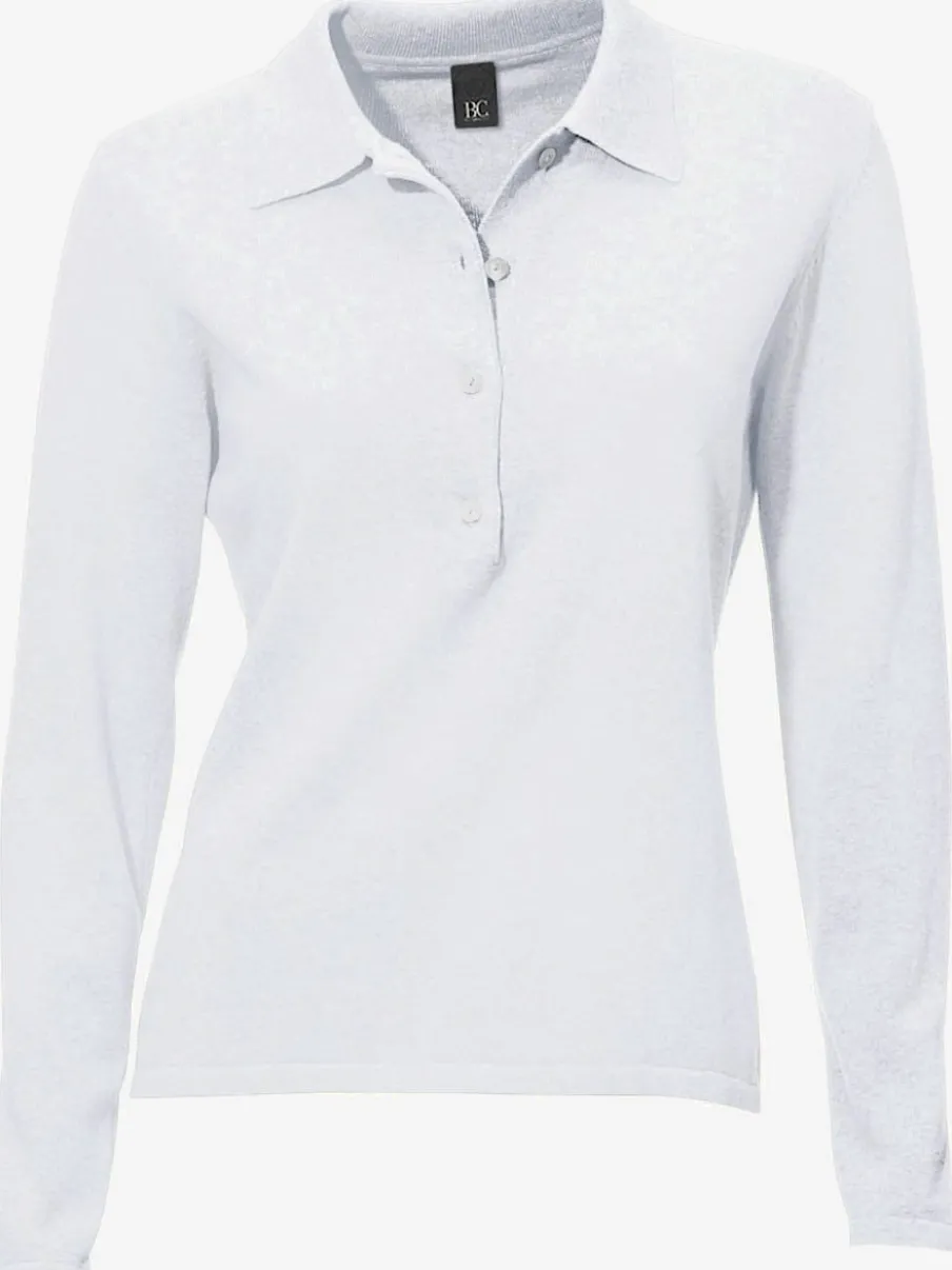 Pull polo avec col classique et demi-patte de boutonnage