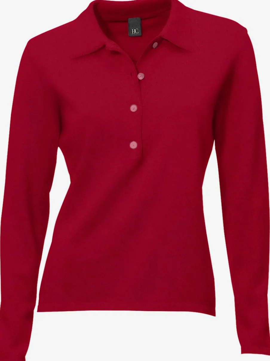 Pull polo avec col classique et demi-patte de boutonnage