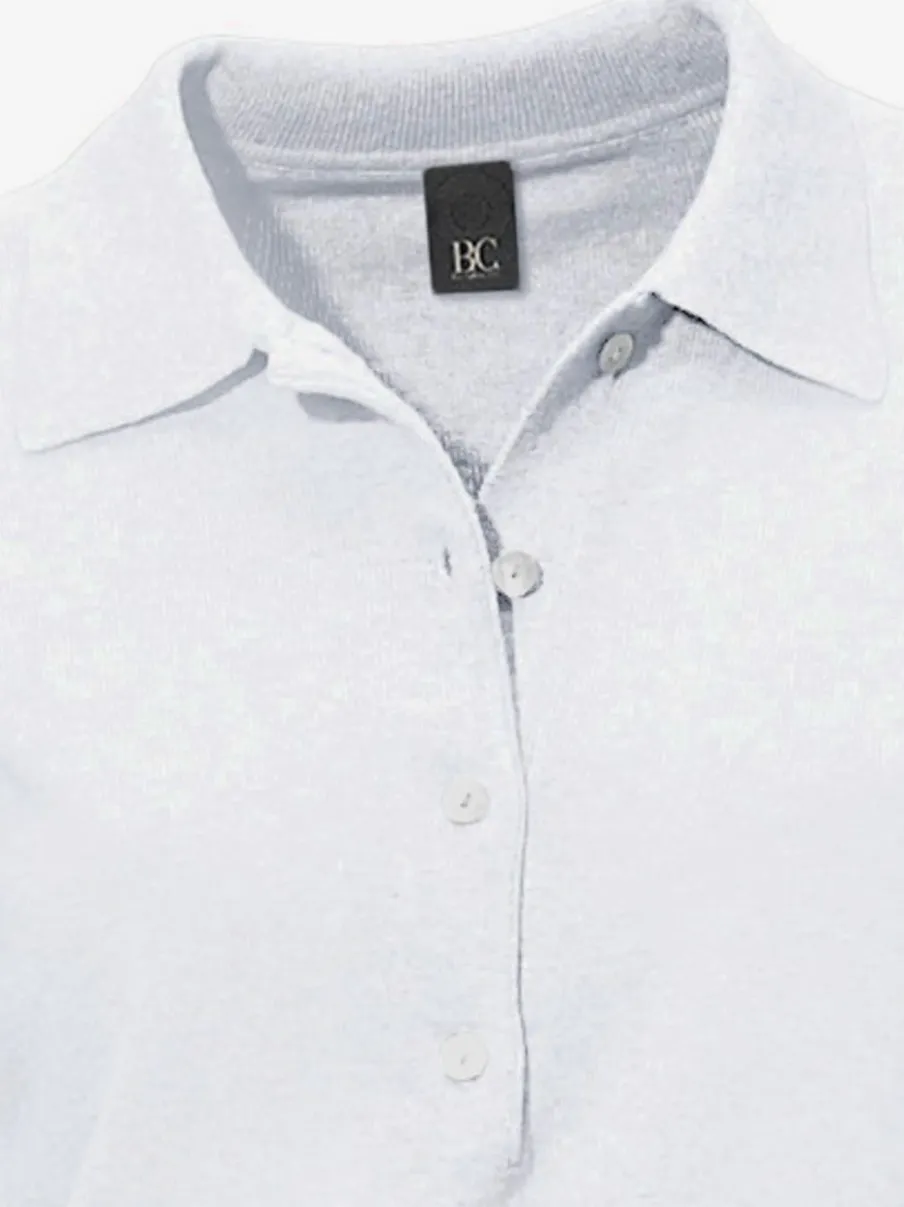 Pull polo avec col classique et demi-patte de boutonnage