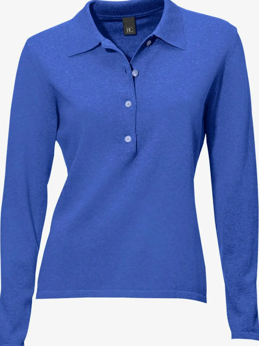Pull polo avec col classique et demi-patte de boutonnage
