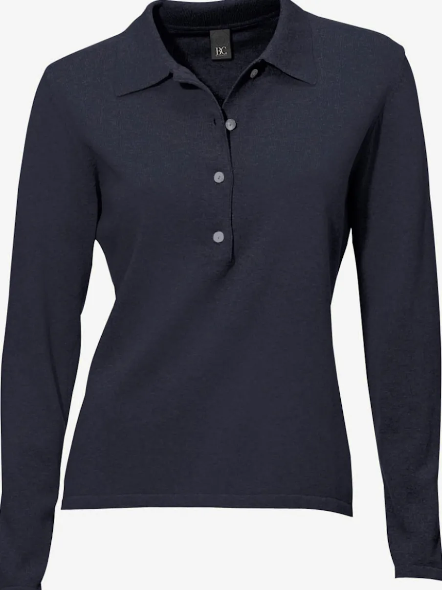 Pull polo avec col classique et demi-patte de boutonnage
