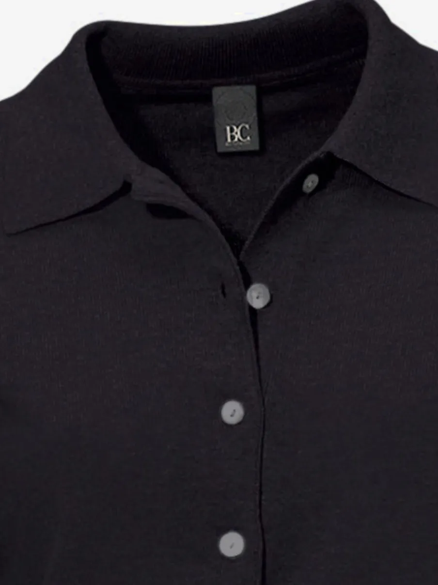 Pull polo avec col classique et demi-patte de boutonnage