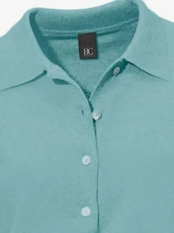 Pull polo avec col classique et demi-patte de boutonnage