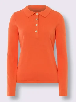 Pull polo avec col classique et demi-patte de boutonnage