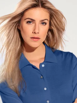 Pull polo avec col classique et demi-patte de boutonnage