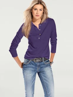 Pull polo avec col classique et demi-patte de boutonnage
