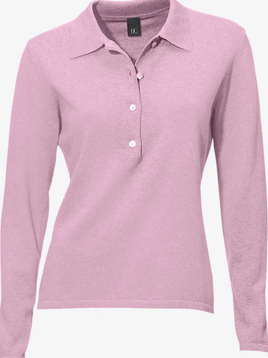 Pull polo avec col classique et demi-patte de boutonnage