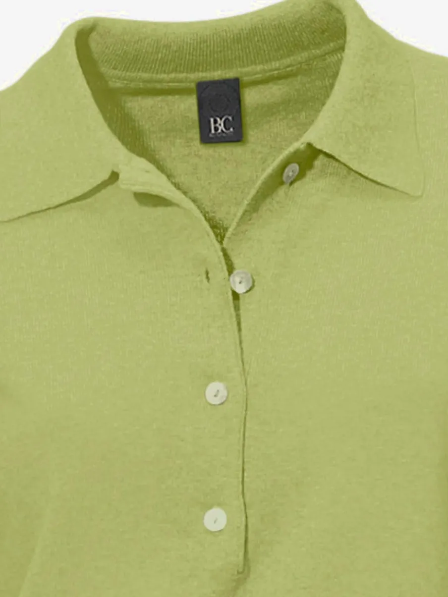 Pull polo avec col classique et demi-patte de boutonnage