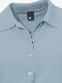 Pull polo avec col classique et demi-patte de boutonnage