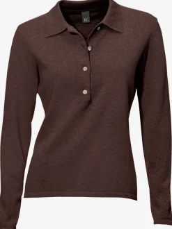 Pull polo avec col classique et demi-patte de boutonnage