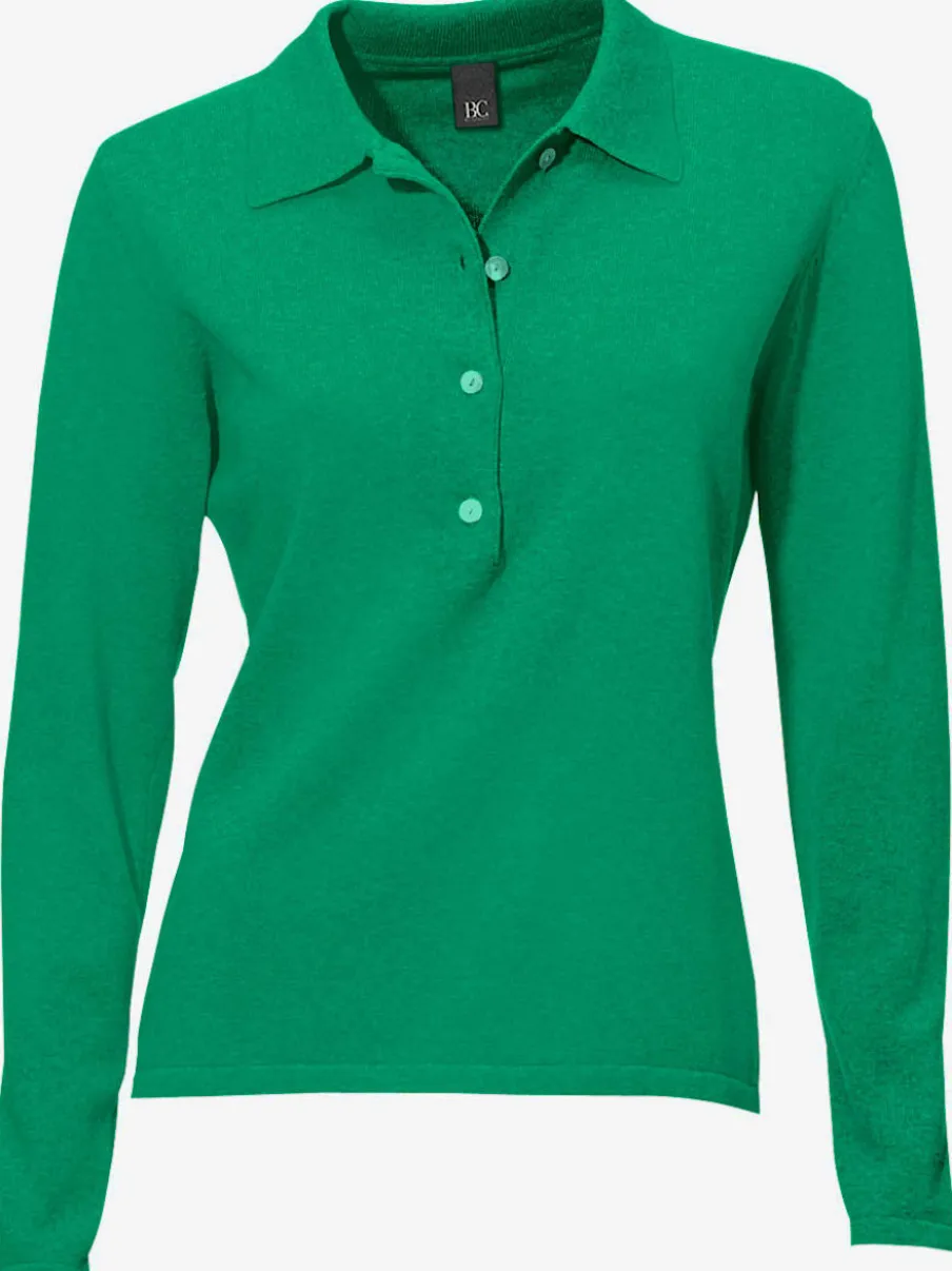 Pull polo avec col classique et demi-patte de boutonnage