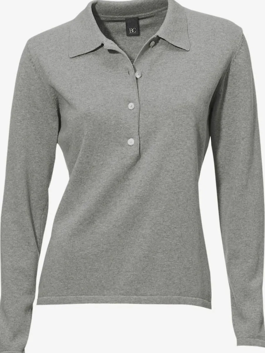 Pull polo avec col classique et demi-patte de boutonnage
