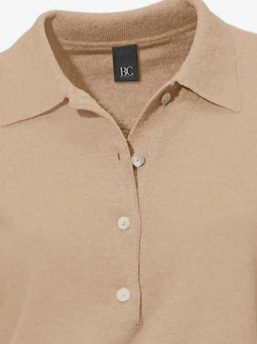 Pull polo avec col classique et demi-patte de boutonnage