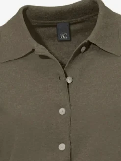 Pull polo avec col classique et demi-patte de boutonnage