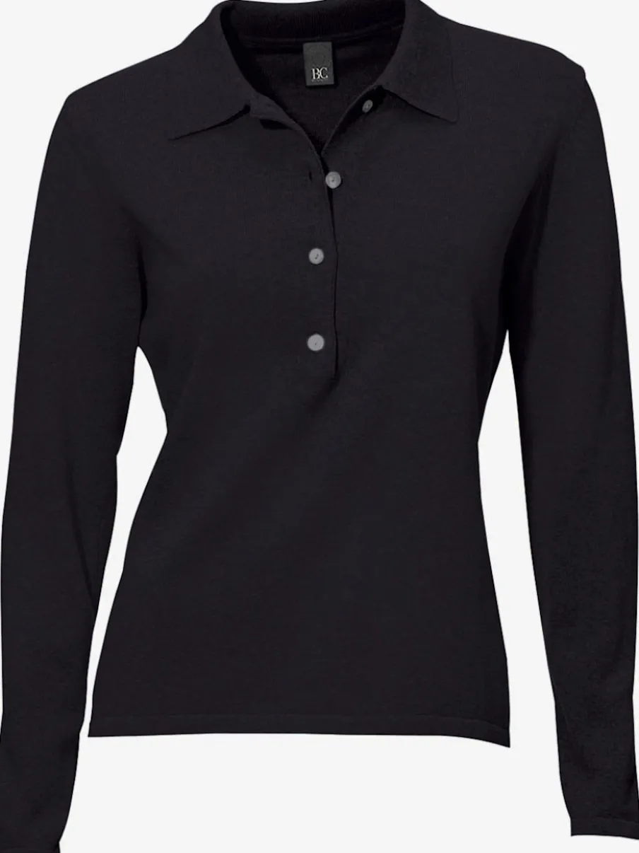 Pull polo avec col classique et demi-patte de boutonnage