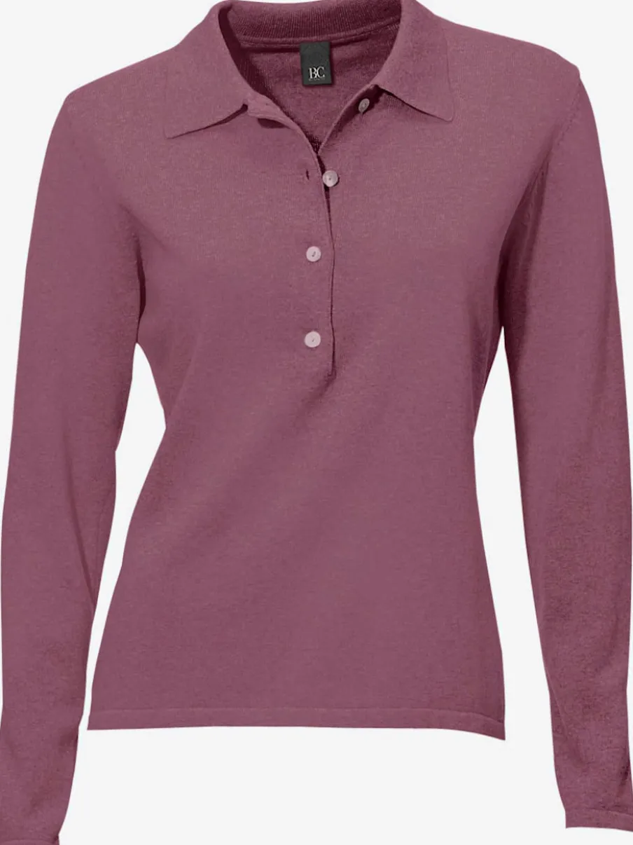 Pull polo avec col classique et demi-patte de boutonnage