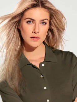 Pull polo avec col classique et demi-patte de boutonnage