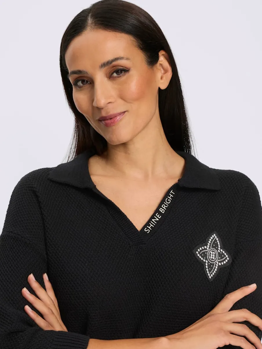 Pull polo pur coton