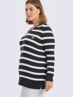 Pull à rayures rayures décontractées
