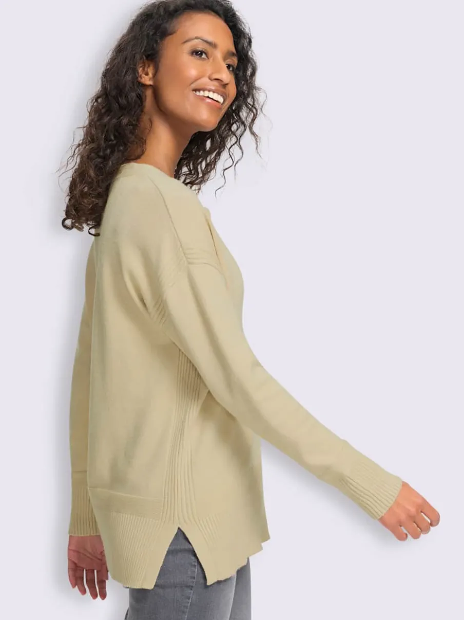 Pull superbe mélange de matières