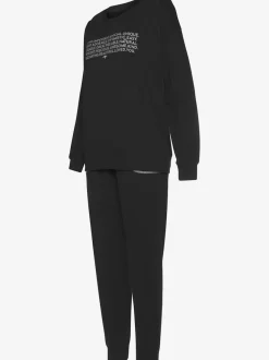 Pyjama avec imprimé texte devant