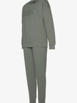 Pyjama avec imprimé texte devant