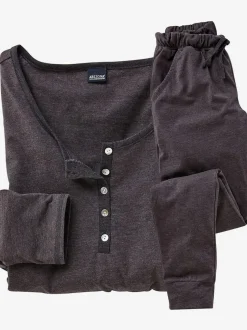 Pyjama basique à l'aspect chiné