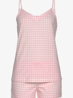 Pyjama court avec rayures discrètes