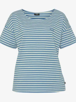 Pyjama court à rayures en fils teintés