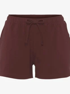Pyjama court à rayures en fils teintés