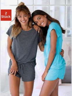 Pyjama court sport en lot de 2