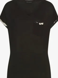 Pyjama court t-shirt avec manches à bords francs