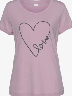 Pyjama court t-shirt à encolure ronde et manches courtes avec revers aux ourlets