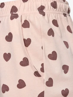 Pyjama long avec motif cœur