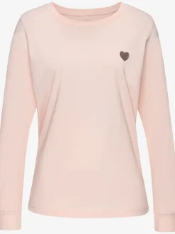 Pyjama long avec motif cœur