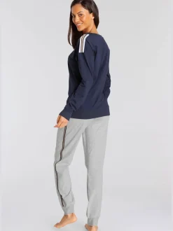 Pyjama long, imprimé devant