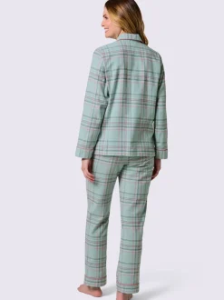 Pyjama qualité finette tissée, grattée à l'intérieur et à l'extérieur