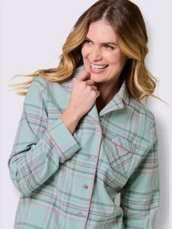 Pyjama qualité finette tissée, grattée à l'intérieur et à l'extérieur