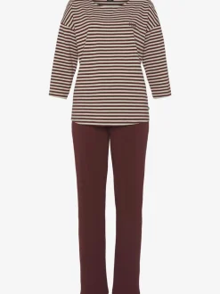 Pyjama à rayures en fils teintés