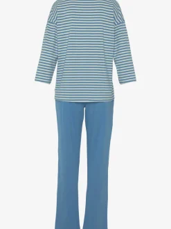 Pyjama à rayures en fils teintés